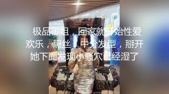   极品御姐，回家就开始性爱欢乐，黑丝，中分发型，掰开她下面发现小骚穴已经湿了