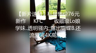 【新片速遞】私房售价76元新作❤️KFC⭐⭐⭐收藏级Lo娘学妹..透明骚内..露出蝴蝶B.还流爱液4K高清版